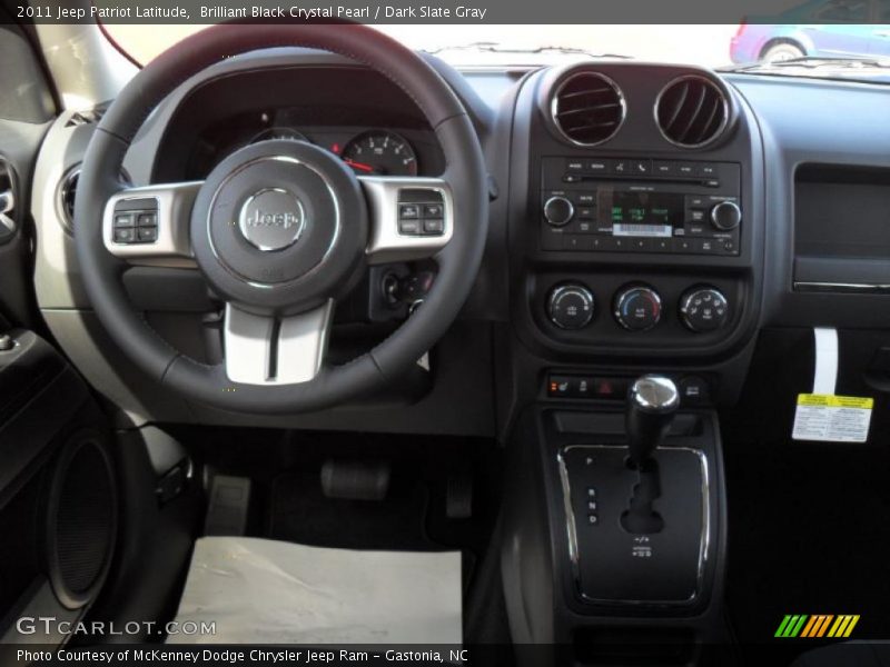 Brilliant Black Crystal Pearl / Dark Slate Gray 2011 Jeep Patriot Latitude