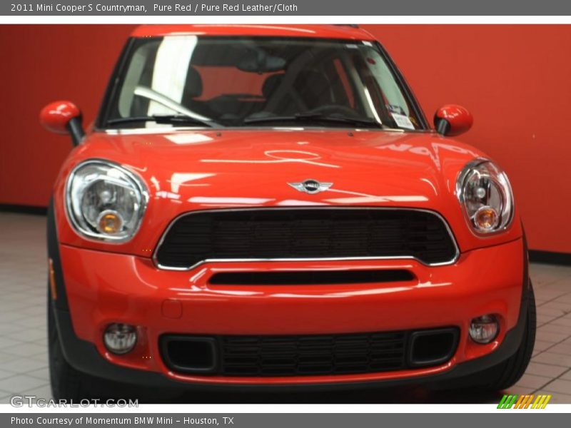 Pure Red / Pure Red Leather/Cloth 2011 Mini Cooper S Countryman