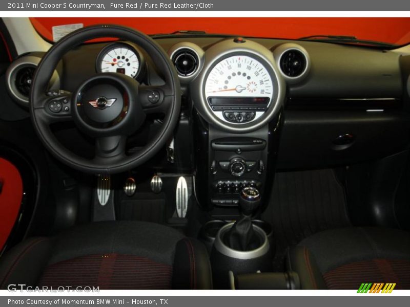 Pure Red / Pure Red Leather/Cloth 2011 Mini Cooper S Countryman