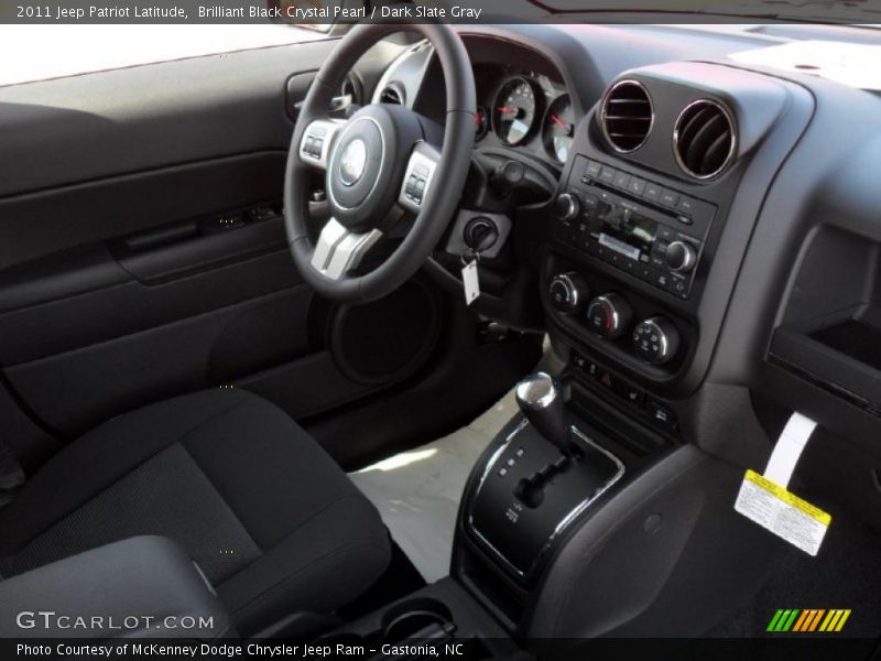 Brilliant Black Crystal Pearl / Dark Slate Gray 2011 Jeep Patriot Latitude
