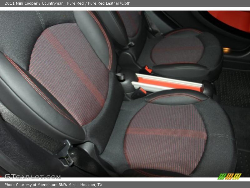  2011 Cooper S Countryman Pure Red Leather/Cloth Interior