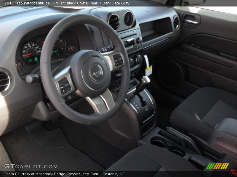 Brilliant Black Crystal Pearl / Dark Slate Gray 2011 Jeep Patriot Latitude