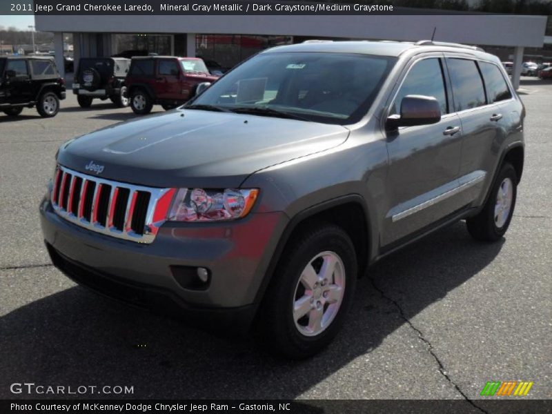 Mineral Gray Metallic / Dark Graystone/Medium Graystone 2011 Jeep Grand Cherokee Laredo