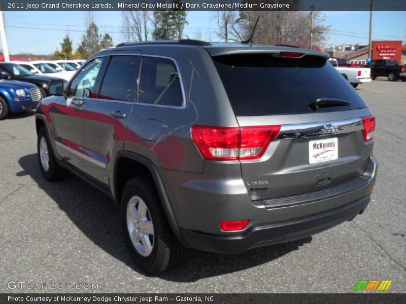 Mineral Gray Metallic / Dark Graystone/Medium Graystone 2011 Jeep Grand Cherokee Laredo
