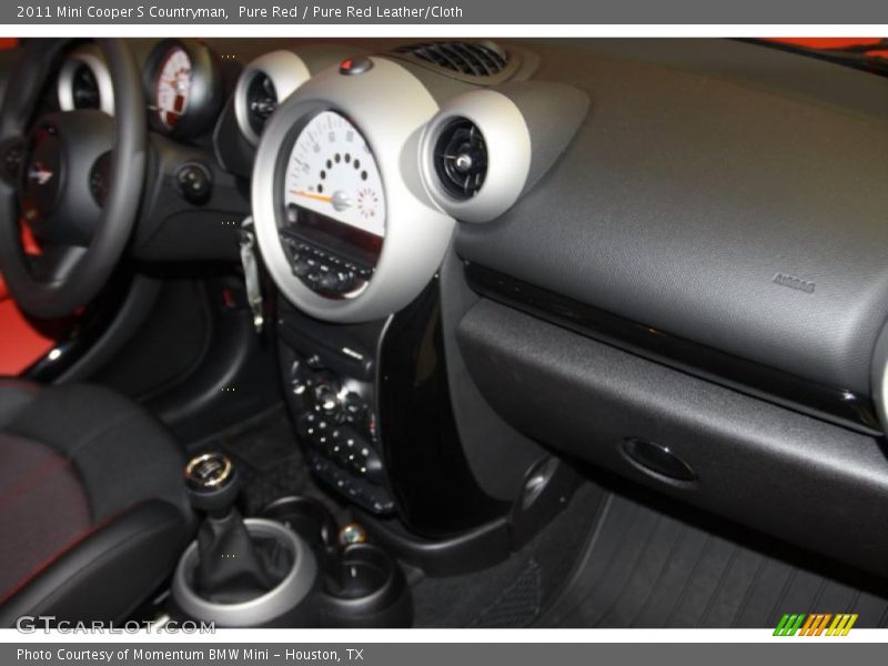 Pure Red / Pure Red Leather/Cloth 2011 Mini Cooper S Countryman