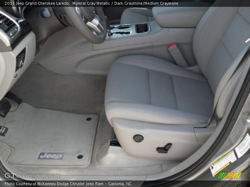 Mineral Gray Metallic / Dark Graystone/Medium Graystone 2011 Jeep Grand Cherokee Laredo