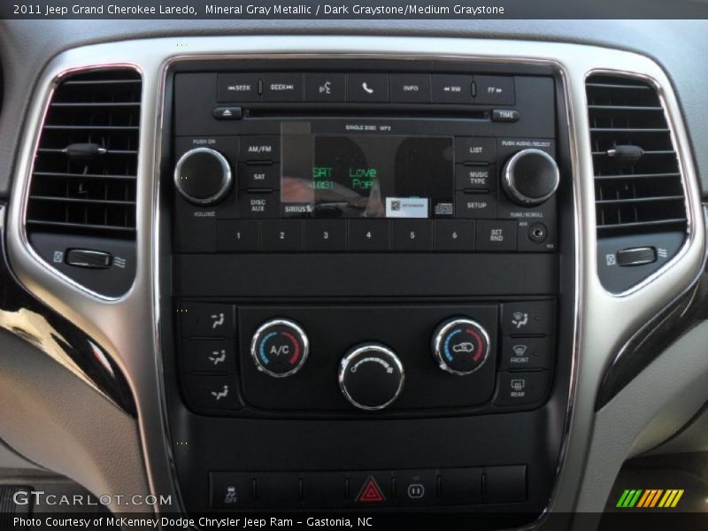 Mineral Gray Metallic / Dark Graystone/Medium Graystone 2011 Jeep Grand Cherokee Laredo