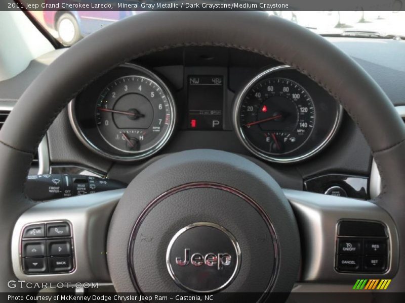Mineral Gray Metallic / Dark Graystone/Medium Graystone 2011 Jeep Grand Cherokee Laredo