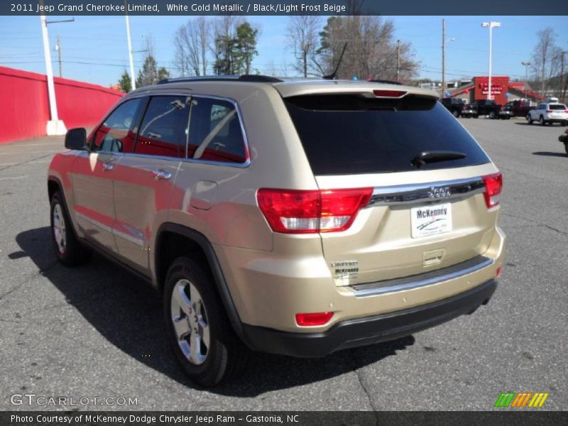 White Gold Metallic / Black/Light Frost Beige 2011 Jeep Grand Cherokee Limited