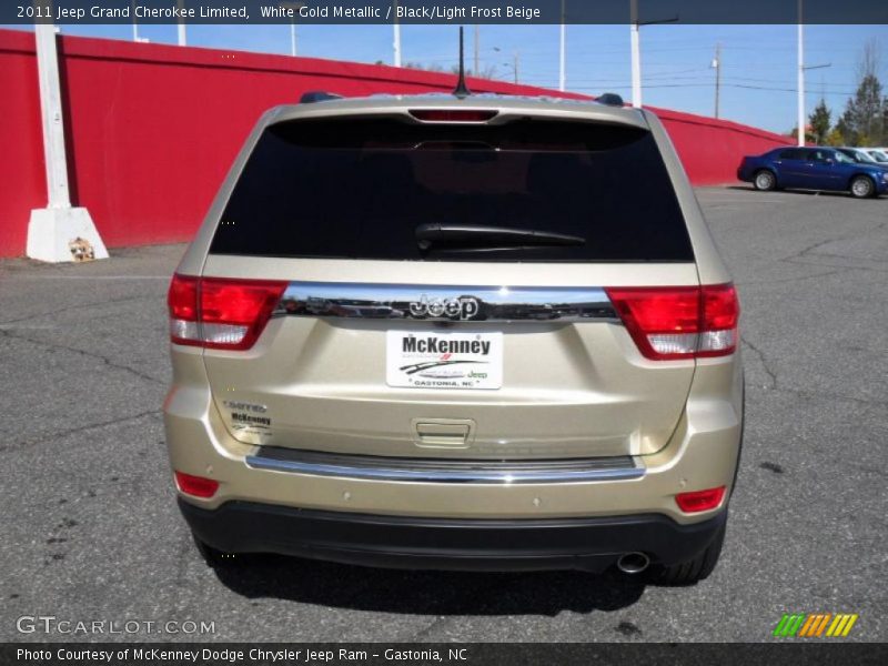 White Gold Metallic / Black/Light Frost Beige 2011 Jeep Grand Cherokee Limited