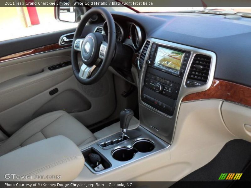White Gold Metallic / Black/Light Frost Beige 2011 Jeep Grand Cherokee Limited