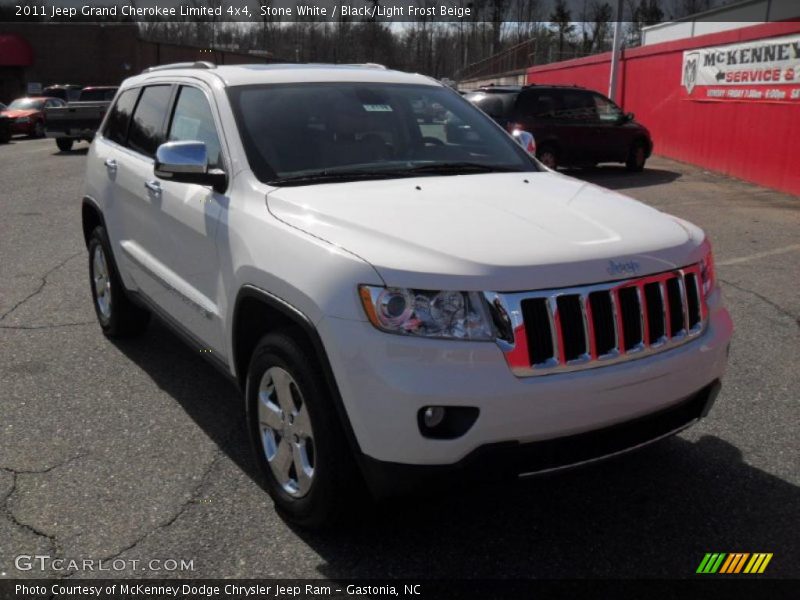 Stone White / Black/Light Frost Beige 2011 Jeep Grand Cherokee Limited 4x4