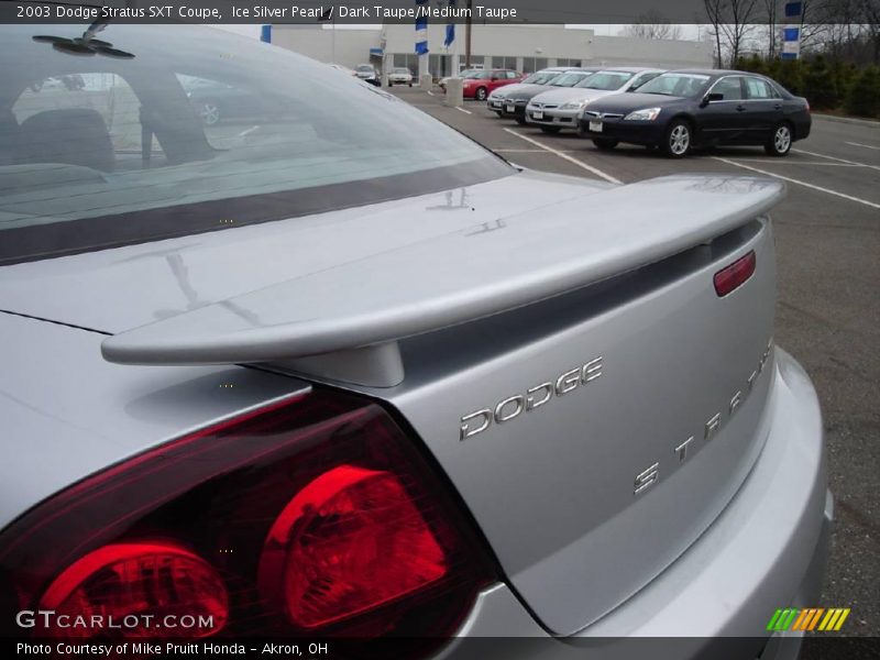 Ice Silver Pearl / Dark Taupe/Medium Taupe 2003 Dodge Stratus SXT Coupe