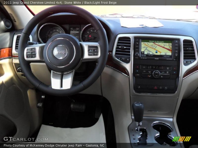 Stone White / Black/Light Frost Beige 2011 Jeep Grand Cherokee Limited 4x4