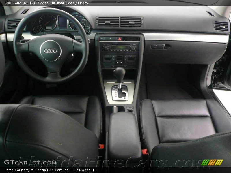 Brilliant Black / Ebony 2005 Audi A4 1.8T Sedan