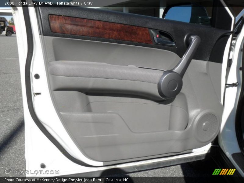 Taffeta White / Gray 2008 Honda CR-V LX 4WD