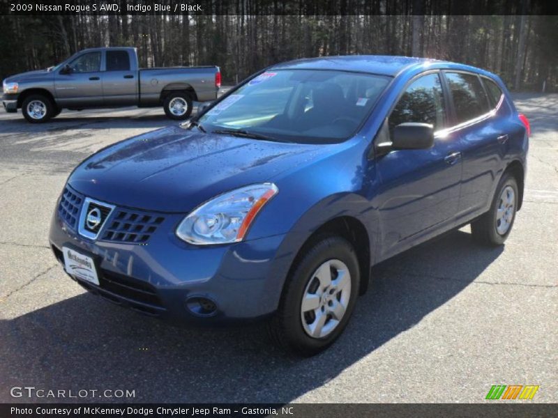 Indigo Blue / Black 2009 Nissan Rogue S AWD
