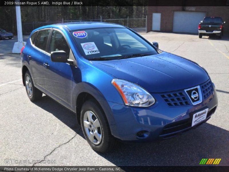 Indigo Blue / Black 2009 Nissan Rogue S AWD