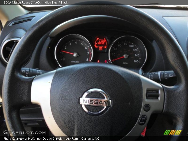 Indigo Blue / Black 2009 Nissan Rogue S AWD