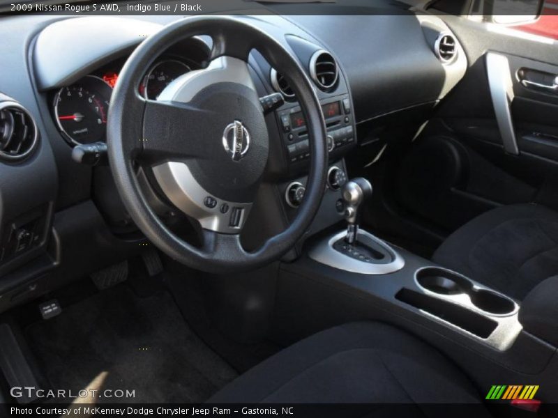 Indigo Blue / Black 2009 Nissan Rogue S AWD