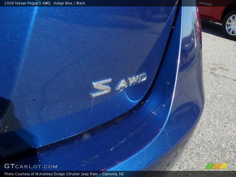 Indigo Blue / Black 2009 Nissan Rogue S AWD