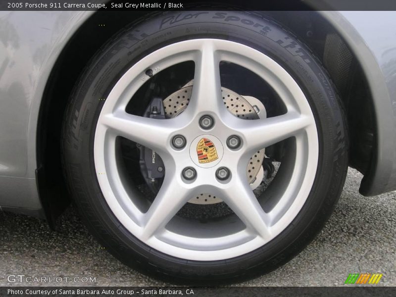 Seal Grey Metallic / Black 2005 Porsche 911 Carrera Coupe