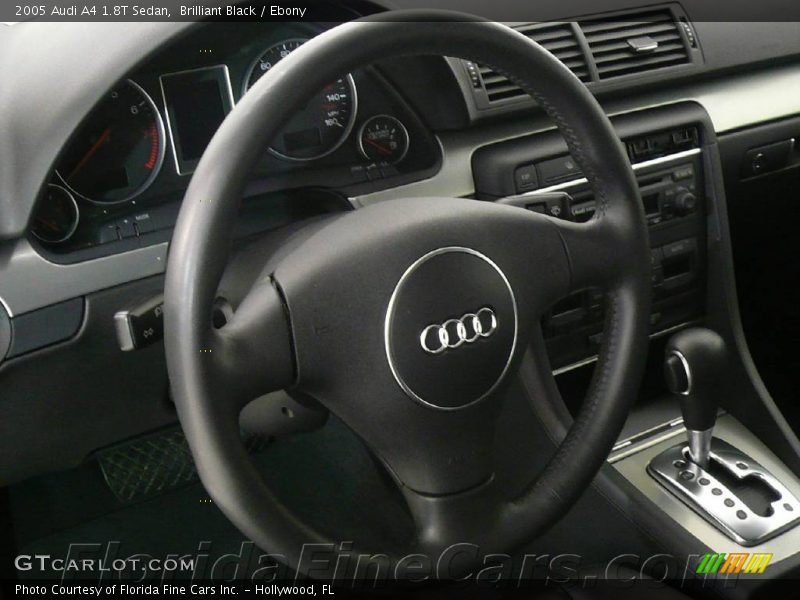 Brilliant Black / Ebony 2005 Audi A4 1.8T Sedan