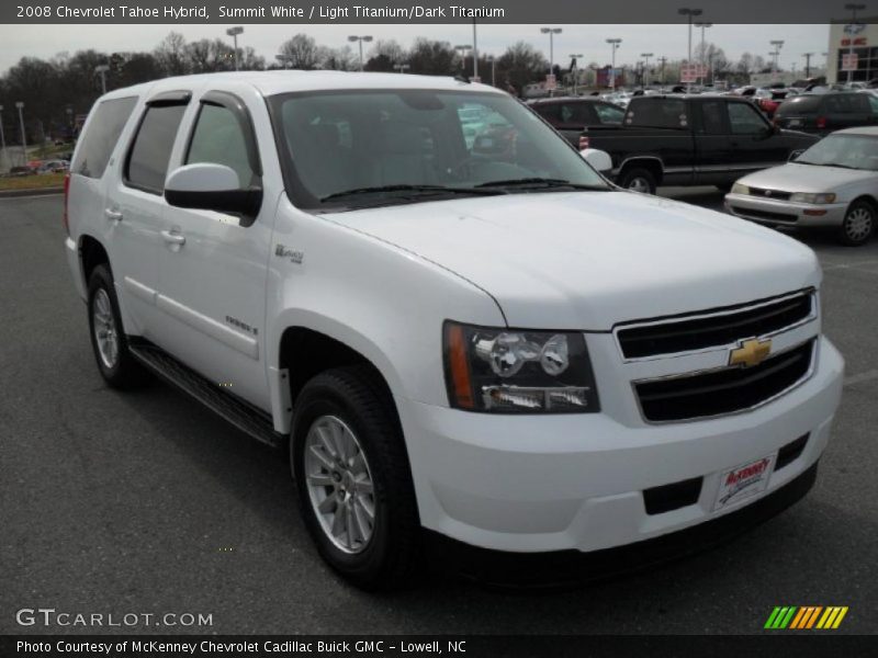 Summit White / Light Titanium/Dark Titanium 2008 Chevrolet Tahoe Hybrid