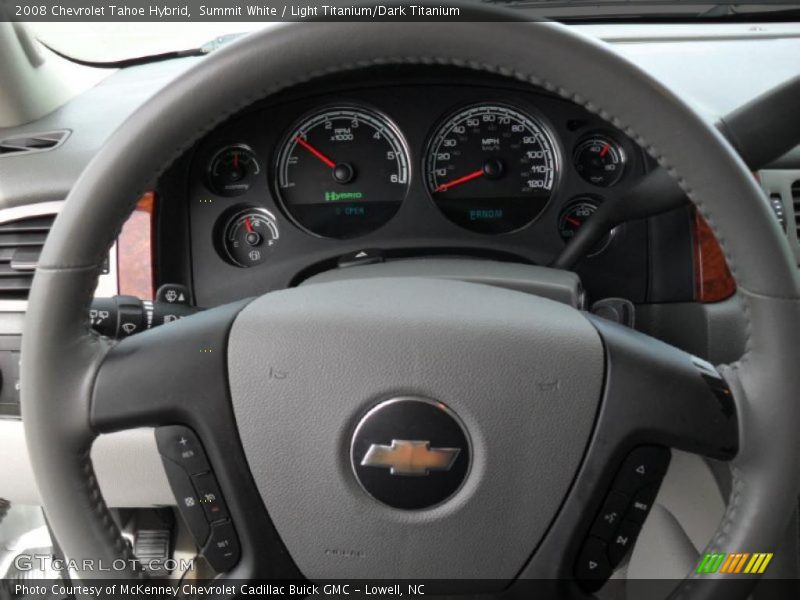 Summit White / Light Titanium/Dark Titanium 2008 Chevrolet Tahoe Hybrid