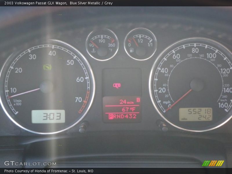 Blue Silver Metallic / Grey 2003 Volkswagen Passat GLX Wagon