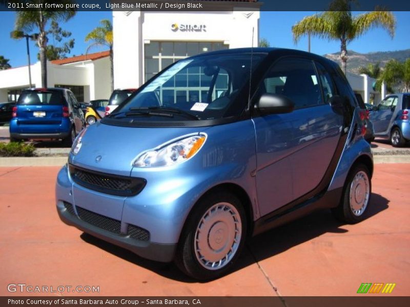 Light Blue Metallic / Design Black 2011 Smart fortwo pure coupe