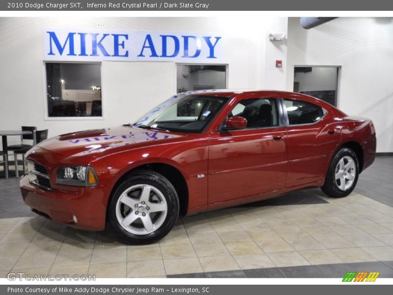 Inferno Red Crystal Pearl / Dark Slate Gray 2010 Dodge Charger SXT