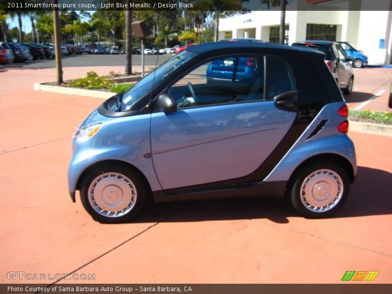 Light Blue Metallic / Design Black 2011 Smart fortwo pure coupe