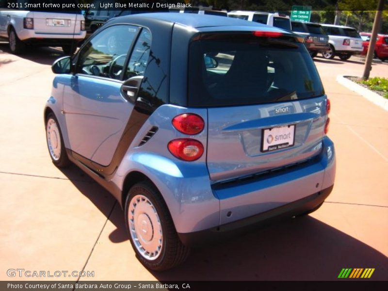 Light Blue Metallic / Design Black 2011 Smart fortwo pure coupe