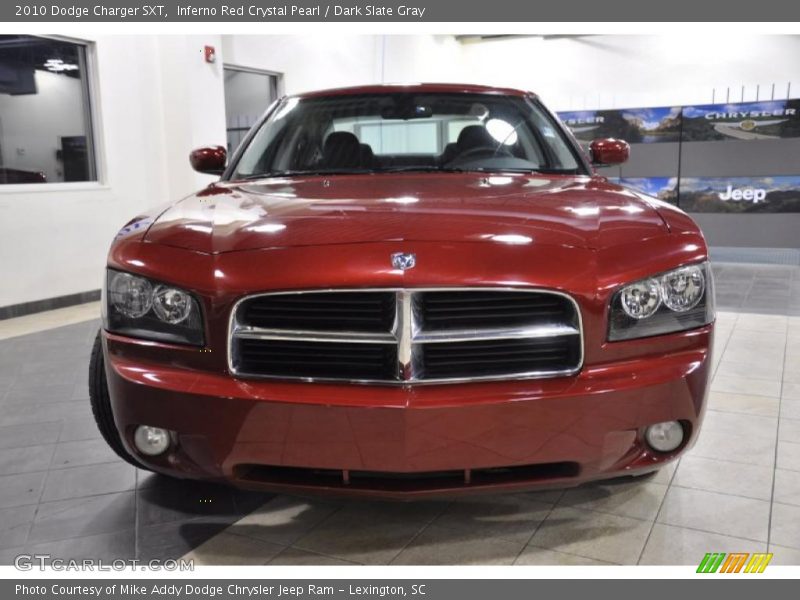 Inferno Red Crystal Pearl / Dark Slate Gray 2010 Dodge Charger SXT