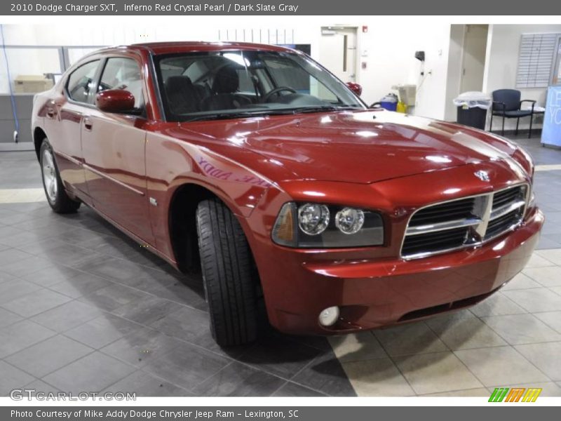 Inferno Red Crystal Pearl / Dark Slate Gray 2010 Dodge Charger SXT