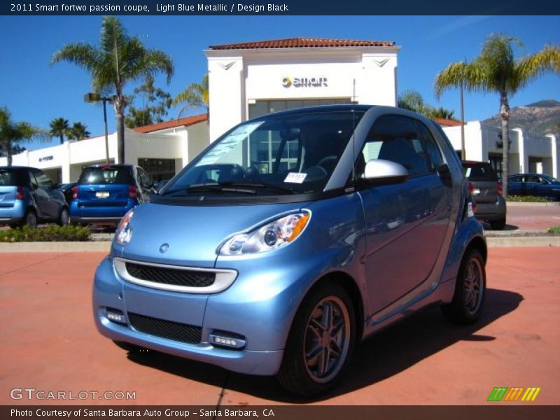Light Blue Metallic / Design Black 2011 Smart fortwo passion coupe