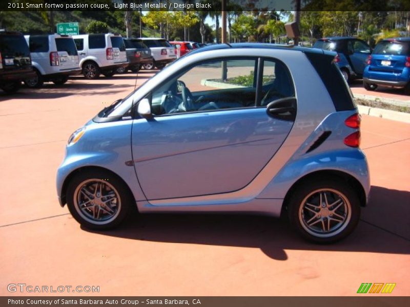 Light Blue Metallic / Design Black 2011 Smart fortwo passion coupe
