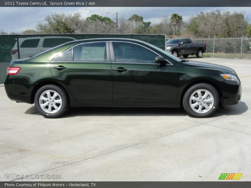 Spruce Green Mica / Ash 2011 Toyota Camry LE