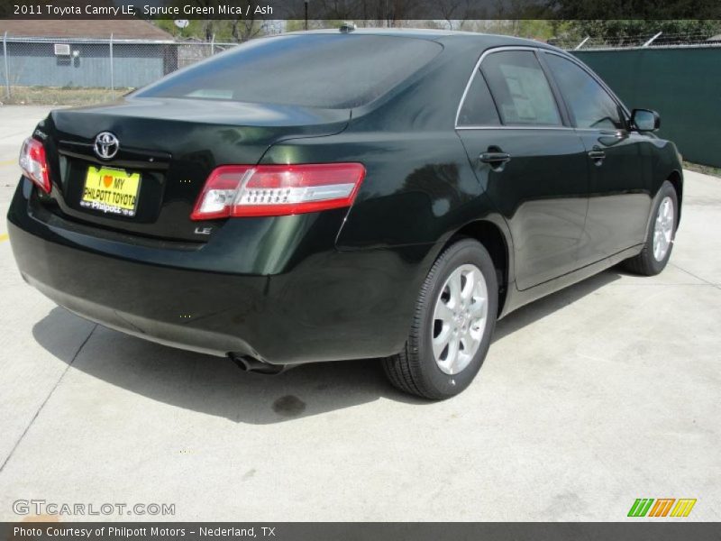 Spruce Green Mica / Ash 2011 Toyota Camry LE