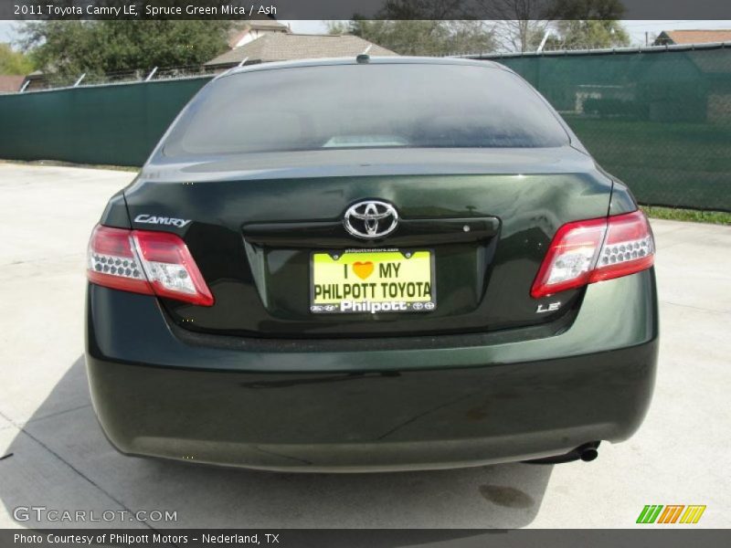 Spruce Green Mica / Ash 2011 Toyota Camry LE