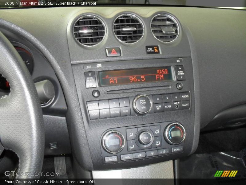 Super Black / Charcoal 2008 Nissan Altima 2.5 SL