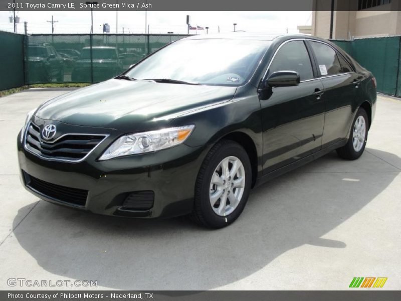 Spruce Green Mica / Ash 2011 Toyota Camry LE