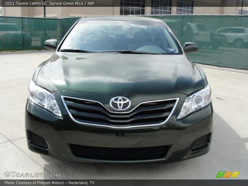 Spruce Green Mica / Ash 2011 Toyota Camry LE