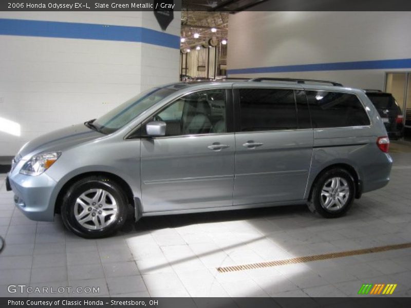 Slate Green Metallic / Gray 2006 Honda Odyssey EX-L