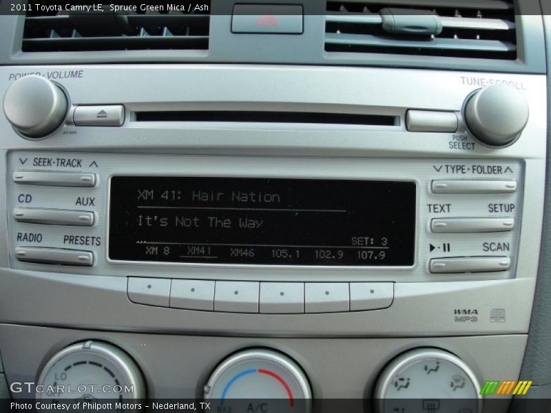 Spruce Green Mica / Ash 2011 Toyota Camry LE
