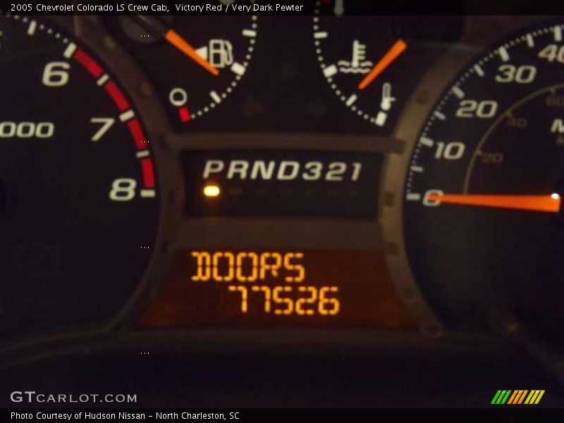Victory Red / Very Dark Pewter 2005 Chevrolet Colorado LS Crew Cab