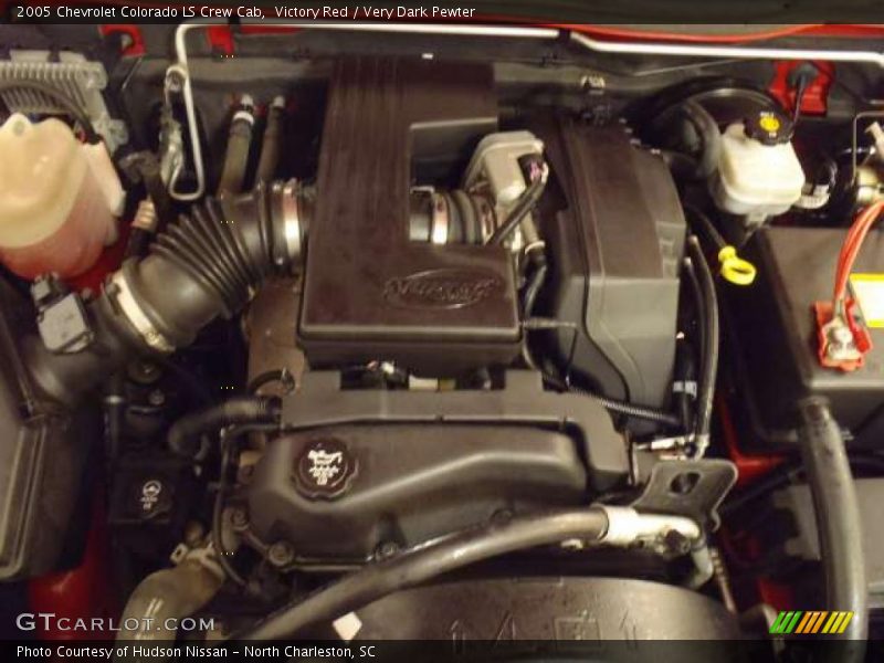 Victory Red / Very Dark Pewter 2005 Chevrolet Colorado LS Crew Cab
