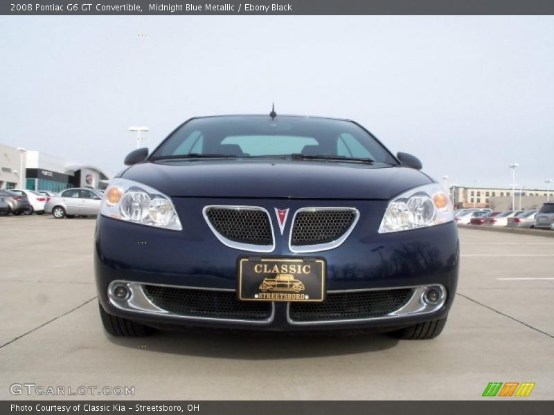 Midnight Blue Metallic / Ebony Black 2008 Pontiac G6 GT Convertible