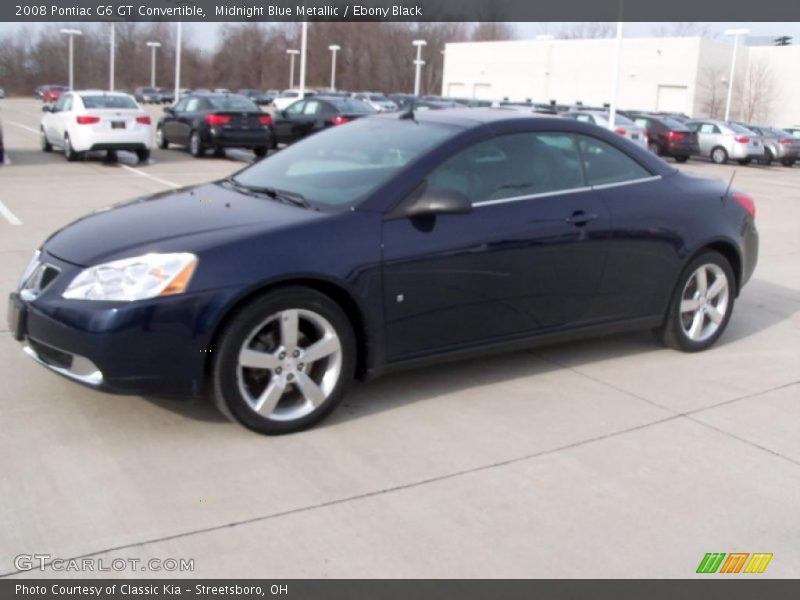 Midnight Blue Metallic / Ebony Black 2008 Pontiac G6 GT Convertible